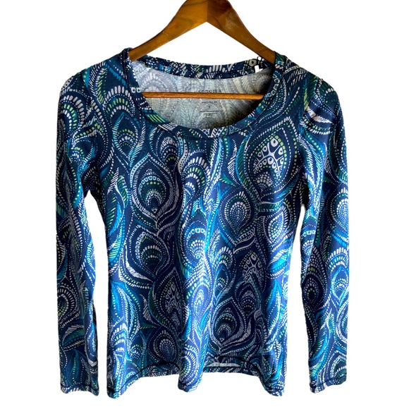 Sonoma Crew Neck Boho Paisley Long Sleeve Tshirt. Size Small - Picture 1 of 8
